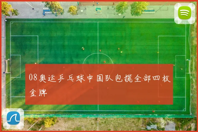 08奥运乒乓球中国队包揽全部四枚金牌